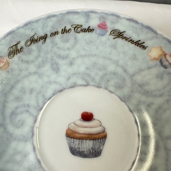 Paul Cardew Designs Cupcakes Cup and Saucer 8oz EUC Tea Party Cute Fun - Picture 7 of 11